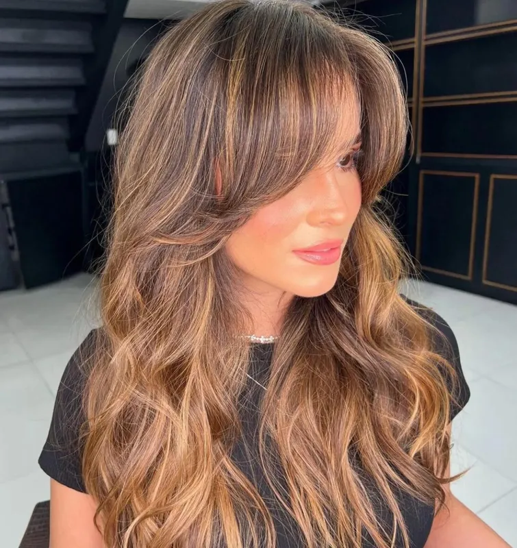 gardinlugg långt hår